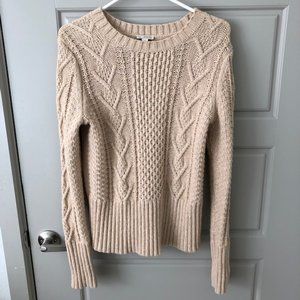Gap Womens Cable-Knit Crewneck Sweater